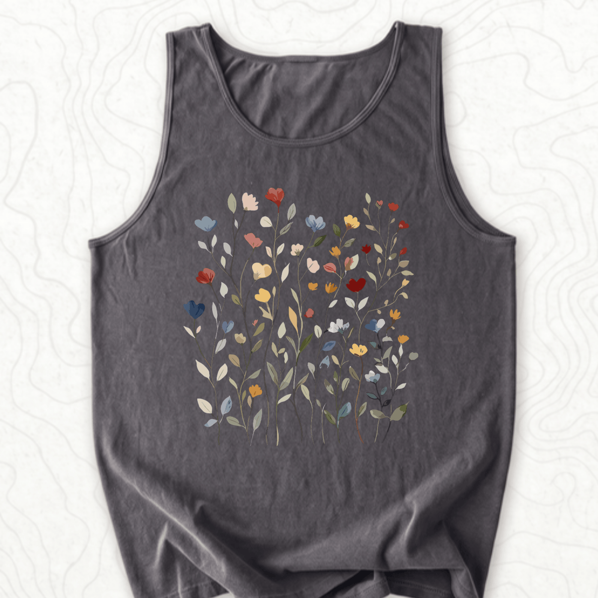 Wildflower Bouquet Tank Top - Pepper