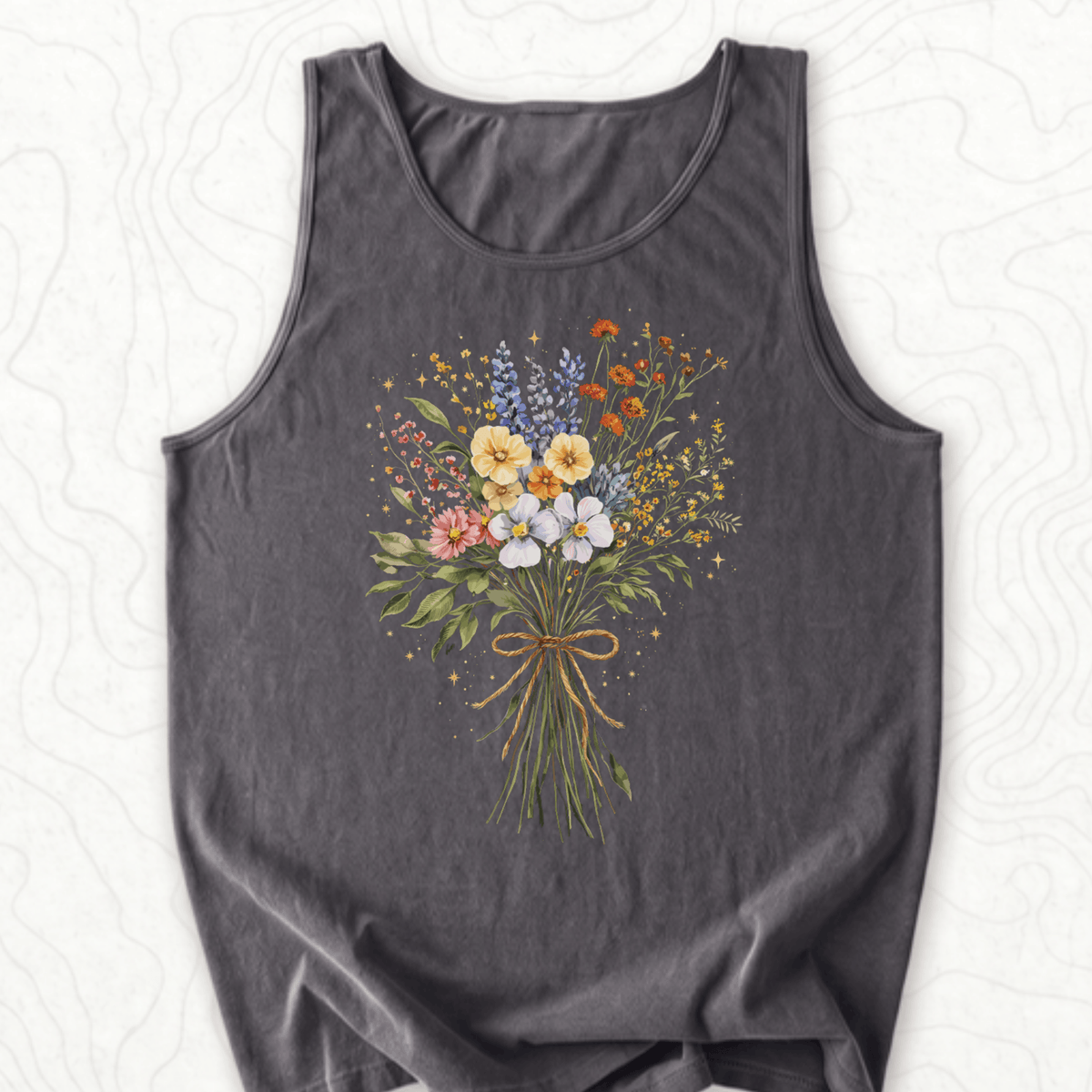 Wildflower Bouquet Tank Top - Pepper