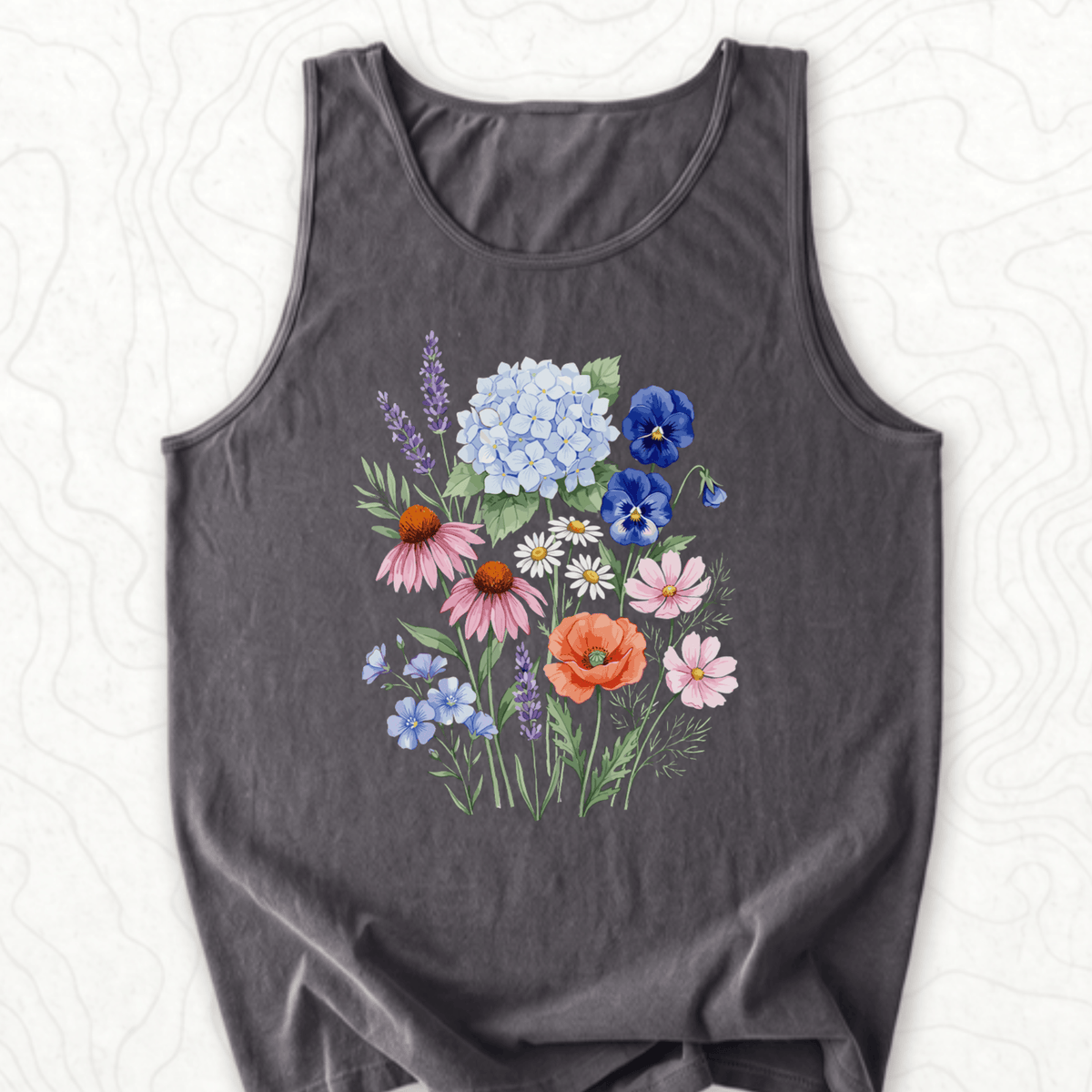 Wildflower Bouquet Tank Top - Pepper