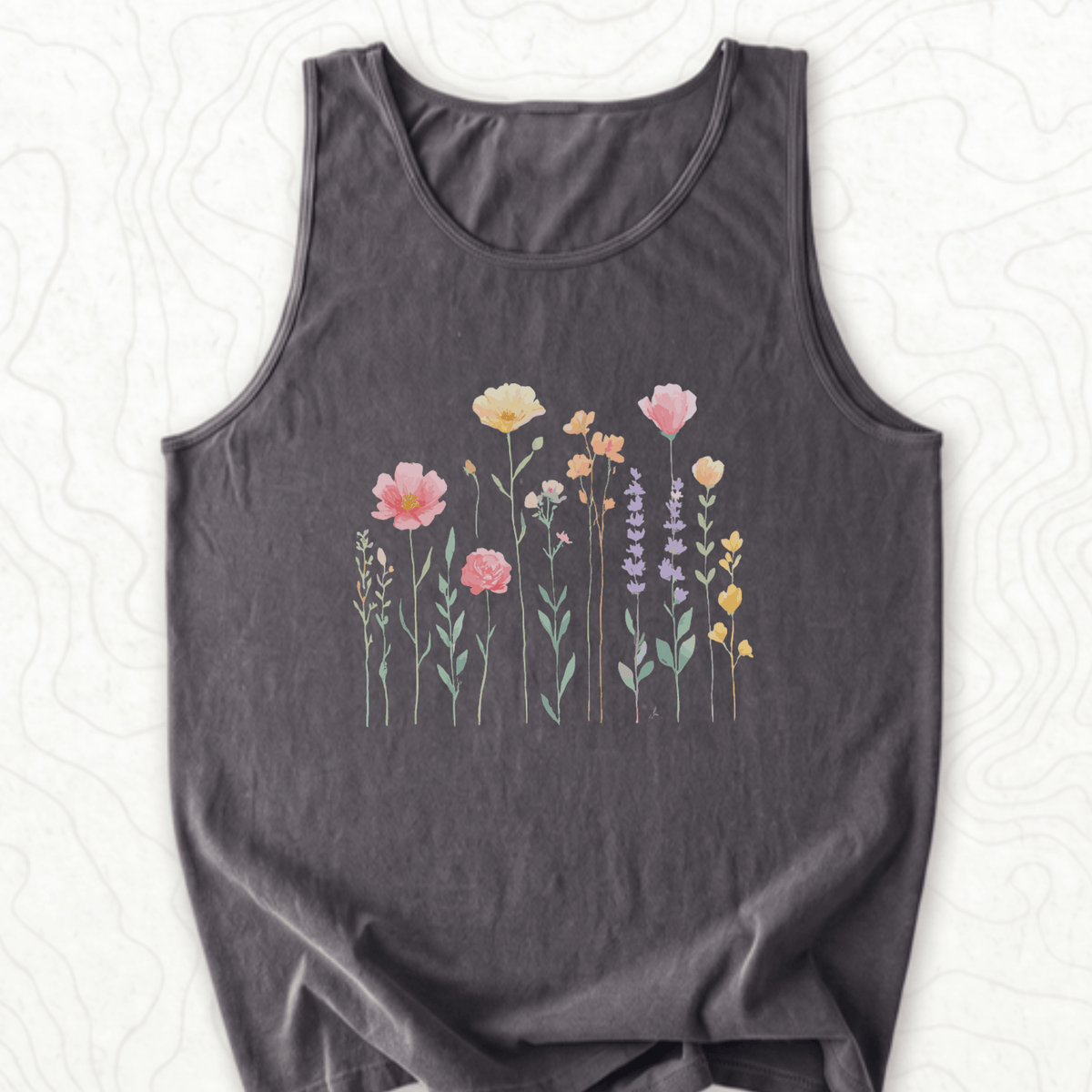 Wildflower Bouquet Tank Top - Pepper