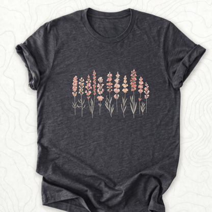 Wildflower Bouquet Tee - Dark Grey Heather