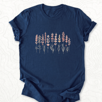 Wildflower Bouquet Tee - Navy