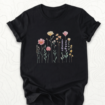 Wildflower Bouquet Tee - Black