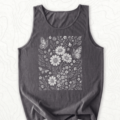 Wildflower Butterflies Tank Top - Pepper