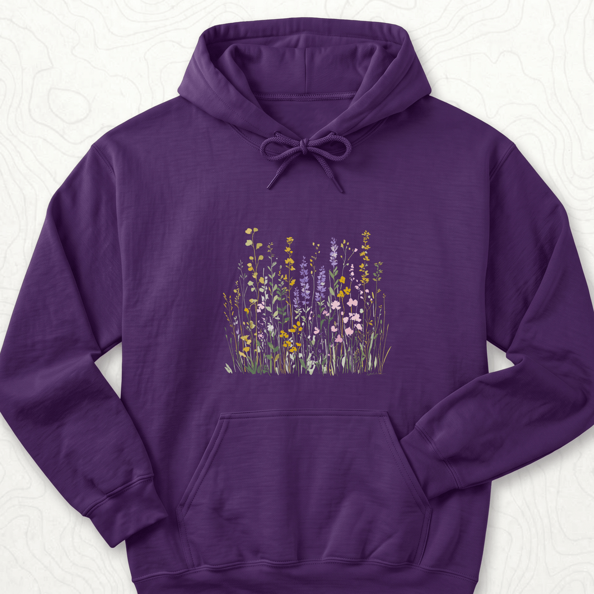Wildflower Meadow Hoodie - Purple