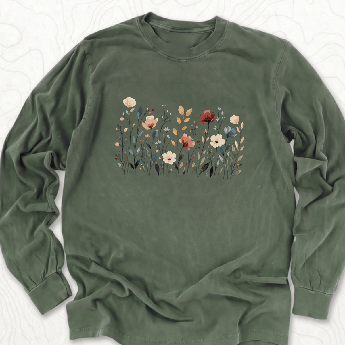 Wildflower Meadow LS T-shirt - Hemp