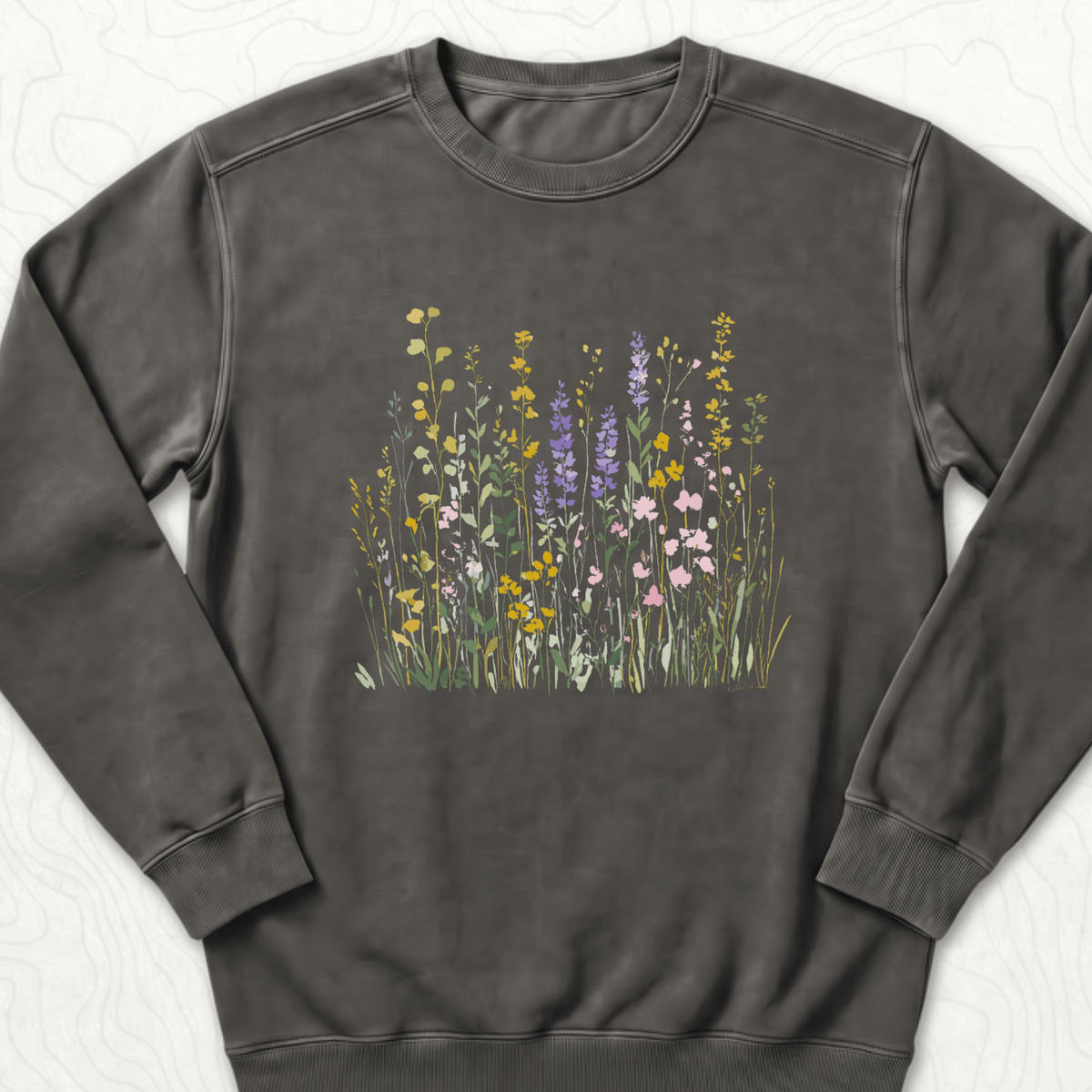 Wildflower Meadow Sweatshirt - Pepper