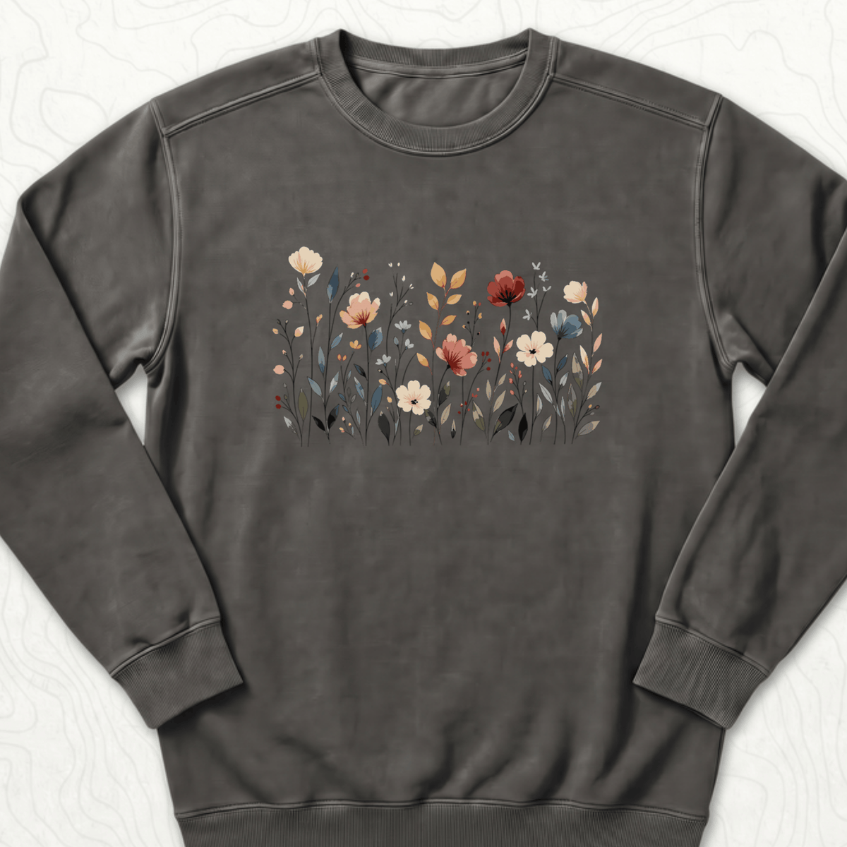 Wildflower Meadow Sweatshirt - Pepper