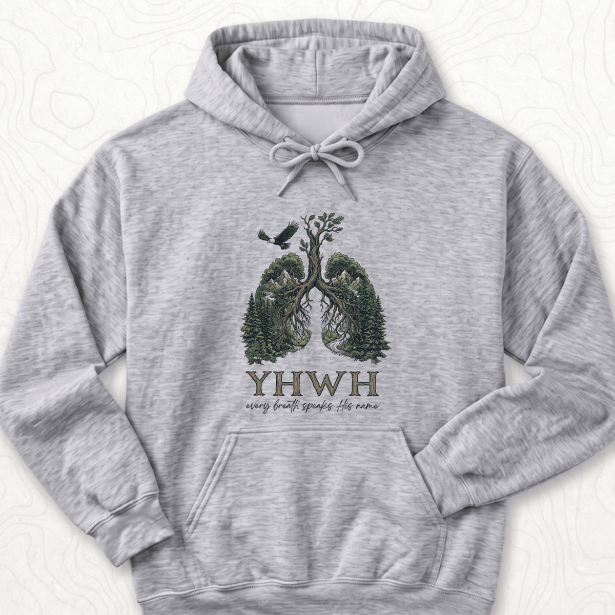 Yhwh Name Hoodie - Sport Grey