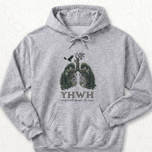 Yhwh Name Hoodie - Sport Grey