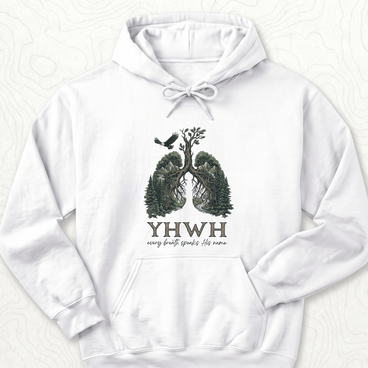 Yhwh Name Hoodie - White