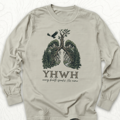 Yhwh Name LS T-shirt - Sandstone
