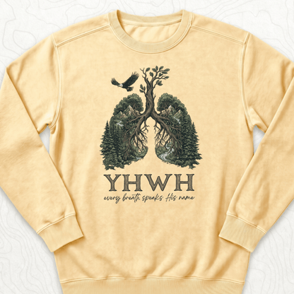 Yhwh Name Sweatshirt - Butter
