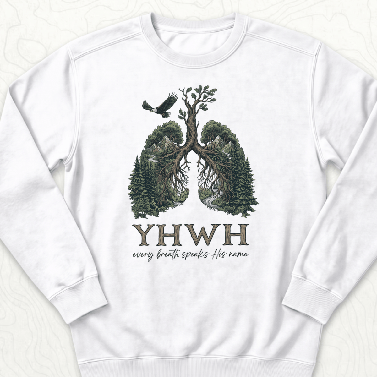 Yhwh Name Sweatshirt - White