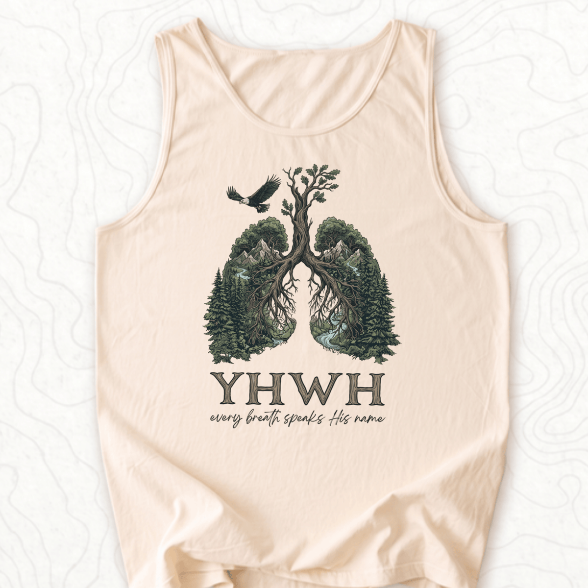 Yhwh Name Tank Top - Ivory