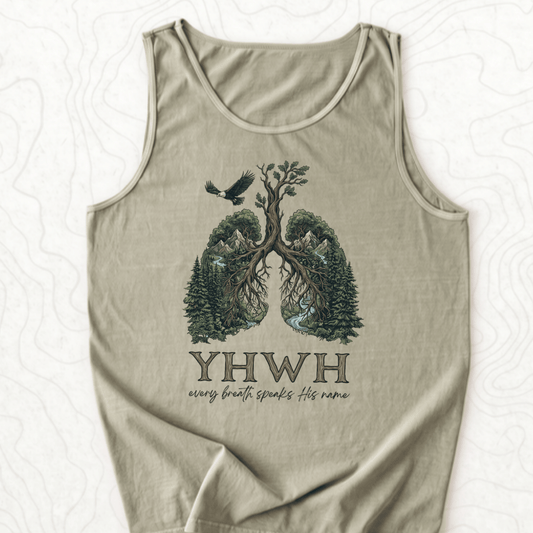 Yhwh Name Tank Top - Sandstone